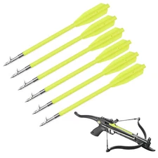 6.8" Yellow Plastic Fish Hunting Bolts Arrows for 50 to 130 lbs Crossbow 6PCS