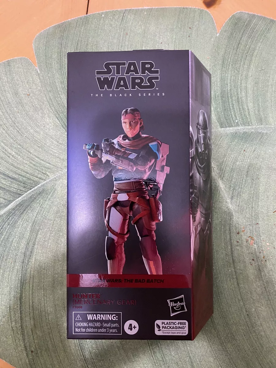 Star Wars The Bad Batch: The Black Series Hunter (Mercenary Gear) Kids Toy Action Figure for Boys and Girls (9”)
