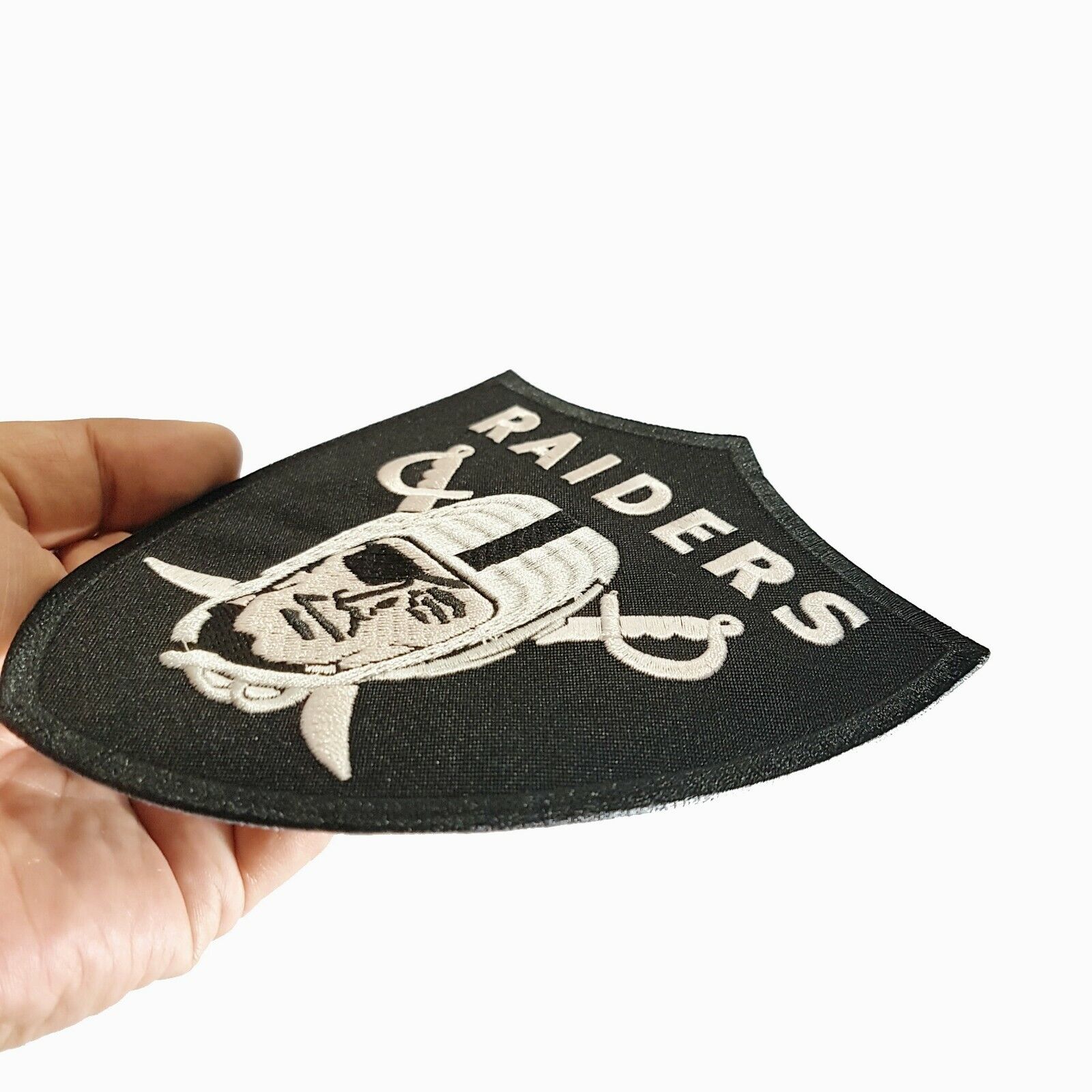 9 pcs Las Vegas Raiders Football Logo Collectibles Sew Embroidered Iron on  Patch