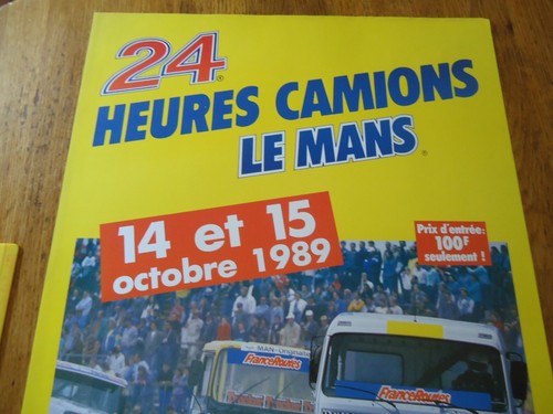 Original Poster ** 24 Stunden Von Le Mans 1989 ** ACO Plakat 24H Lkw Lkw - Picture 2 of 3