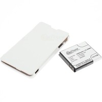 Akku Li-Ion + Flip-Tasche FüR Sony Ericsson Xperia Tx / T - Weiß BA900 - 3400Mah