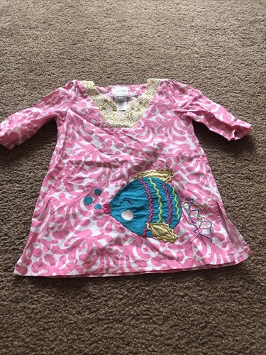Girls Tunic Beach Cover Up Dress - Size 