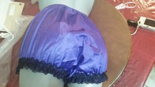 CD SISSY RUFFLED VINTAGE STYLE PURPLE PANTIES MEDIUM