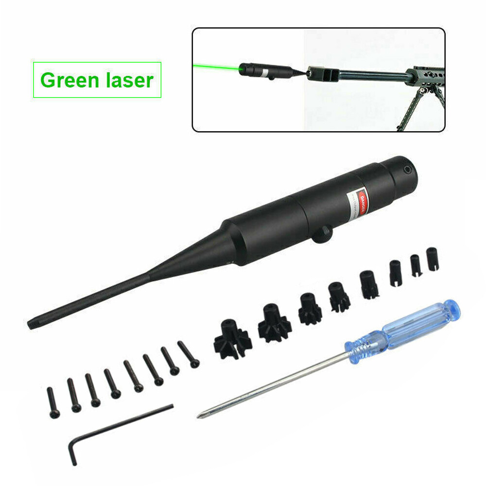 US Air Rifle Green/Red Laser Bore Sight Kit .177 .50 Bore Sighter