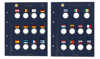 Leuchtturm VISTA Münzblätter 2 Euro ''35 Jahre Erasmus-Programm 2022'' 365541