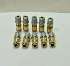 (10 Pcs) Parker/Rectus 20KAAN10MPXS, Brass,Low Pressure quick Coupling,1/8  NEW.