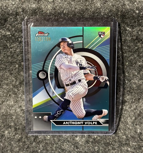 Anthony Volpe 2023 Topps Finest Aqua Rookie 126/199