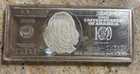 1998  4 oz .999 Silver Bar Franklin $100 Bill Design
