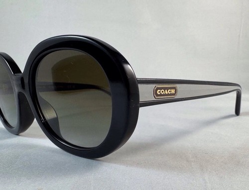 COACH OLIVE GRADIENT OVAL LADIES SUNGLASSES HC8337U C7992 50027Z ~ BLACK ~ 52-20 - Picture 2 of 11