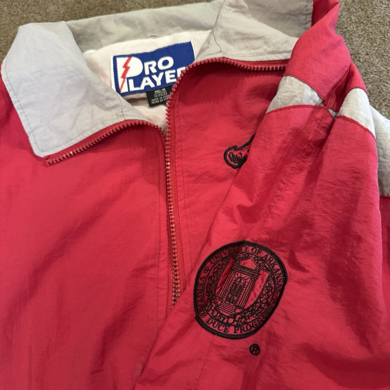 Vintage Pro Player Arkansas Razorbacks Jacket,   UK 12/14 image 4