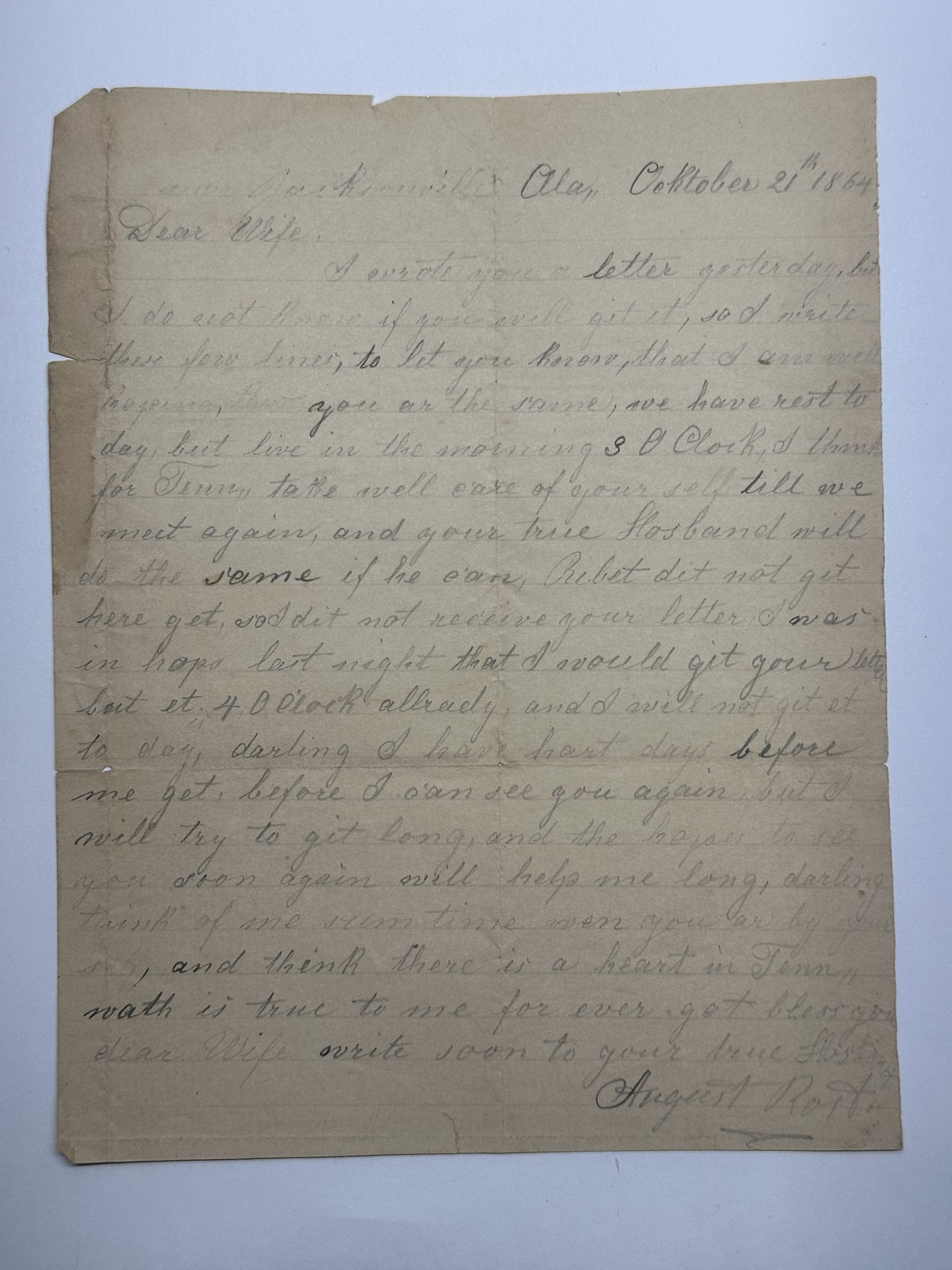 9 Civil War Confederate Letters August Rost Musician 17th Alabama to Wife