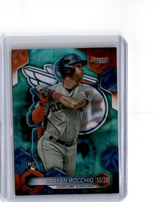 2023 Bowman's Best #19 Brayan Rocchio Aqua Lava Refractors #/199