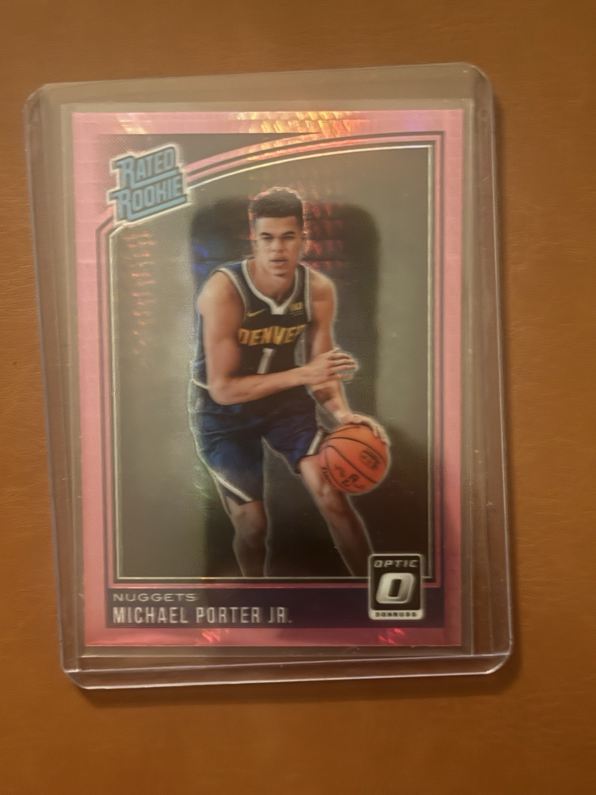 2018-19 Donruss Optic- Rated Rookie Michael Porter Jr. #182 Pink Hyper Prizm(RC)