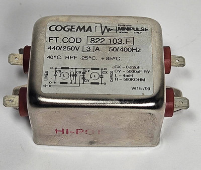 COGEMA 822.103.F Minipulse 50/400Hz Filter Network Electric Electronic Module