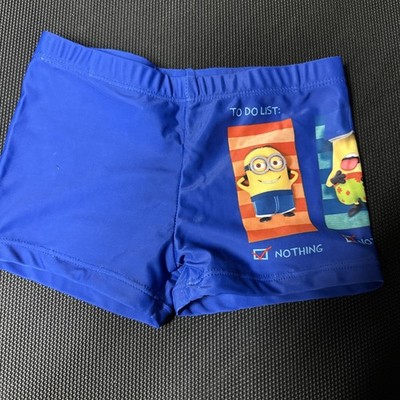 Zara Boys Tropical Swim Shorts 5-6 Minions