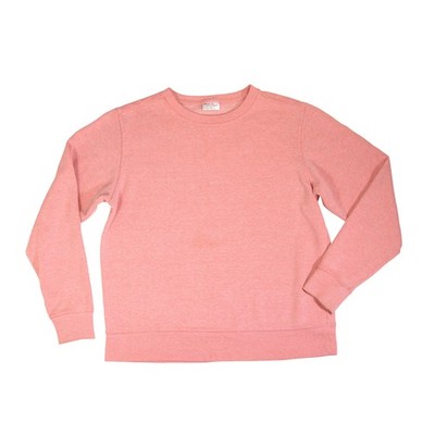 Everyday Living Basics Salmon Pink Crew Neck Pullover Sweatshirt (Womens Large)