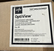 Medline MSCOV99EP OptiView Transparent Dressing 9x9 Sacral 5/pack, 5/box = 25
