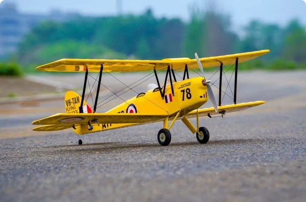 DWH SCG39 DH-TIGER MOTH ARTF 800mm W/S, YELLOW, COMPLETE - Image 2 of 4