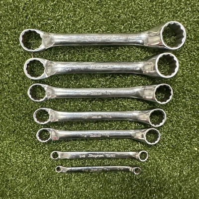 Snap-on Tools USA 7pc Offset Box / Closed End Wrench Short XS