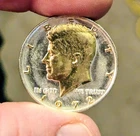 24k Gold and .999 Silver Clad Kennedy Half dollar