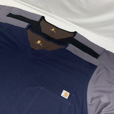 Carhartt Scrubs XL Short Sleeve Work Shirts 2 