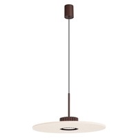 Pendelleuchte Filz Beige Braun GX53 Wohnzimmer Rund Ø 40 Cm HäNgelampe Esstisch
