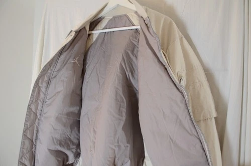 Nike Jordan Cream Padded MA-1 Bomber Jacket Quilted Lining Jumpman Sleeve image 5