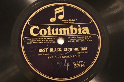 JAZZ GILT-EDGED FOUR EDDIE LANG Best Black / My Sugar ENGCOLUMBIA 3704 E/EE-