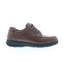 Nunn Bush Cam Moc Toe Mens Brown Wide Oxfords  Lace Ups Casual Shoes