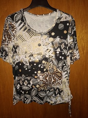 Erfo T-Shirt Gr.42,kurzarm,Glitzer,Frühling,Sommer