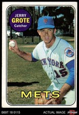 1969 Topps #55 Jerry Grote Mets 3 - VG