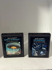 Vintage Space Invaders Atari  Video Game Program 1978 CX2632 & ASTEROIDS CX2649