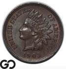 1903 Indian Head Cent Penny, Sharp Strike, Choice BU++