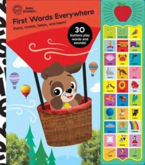 Baby Einstein: First Words Everywhere Sound Book by PI Kids (Hardback Book)