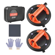 VEVOR 8 in Vacuum Suction Cup 400 lbs Vacuum Glass Lifter with ABS Handle 2-Pack
