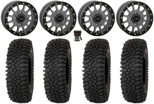 System 3 SB-5 15" Wheels Grey 32" Roctane ST Tires Textron Wildcat XX