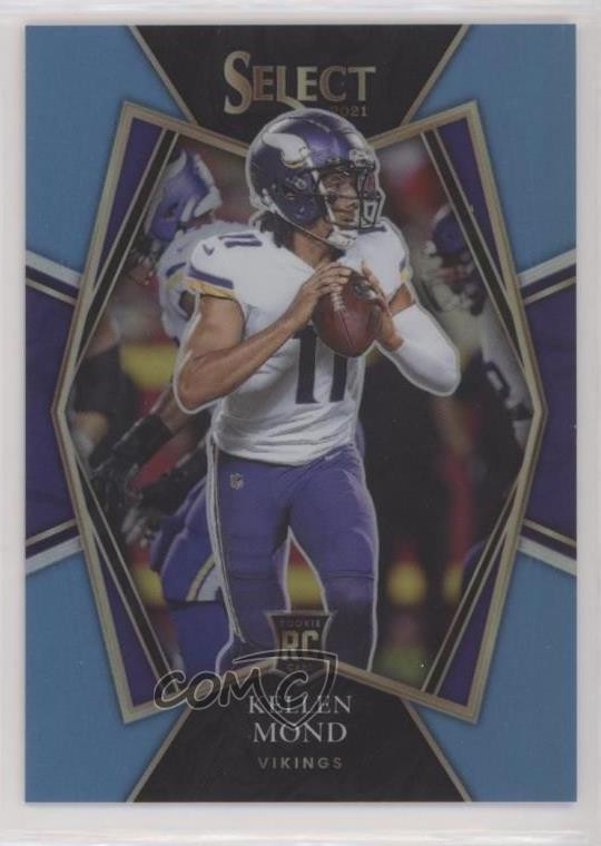 2021 Panini Select Premier Level Light Blue Prizm 99/99 Kellen Mond #164 1u6