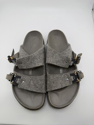 Dior x Birkenstock Milano Sandal Felt in Grey Sz 10