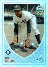 2002 Topps Super Teams '54 Retrofractor #17 Jim Gilliam /1955