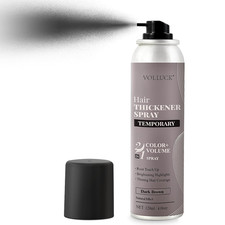 VOLLUCK Hair Thickening Fibers Spray, Temporary Colored Hair Thickener for Root