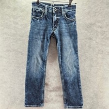 BKE Kids Connor Straight Jeans Blue Wash Denim Size 10 Adjustable Waist