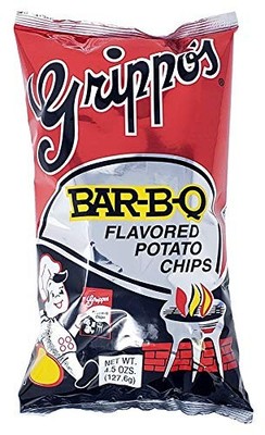 Grippos BBQ Potato Chips 4.5oz Bags 18ct - Free Shipping!