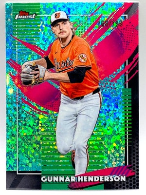 GUNNAR HENDERSON SSP #/199 AQUA MINI DIAMOND REFRACTOR / 2026 TOPPS FINEST #254
