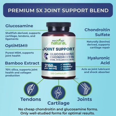 HOT-Why Not Natural Glucosamine Chondroitin MSM Joint Support Knee Health | eBay HOT-Why Not Natural Glucosamine Chondroitin MSM Joint Support Knee Health | eBay