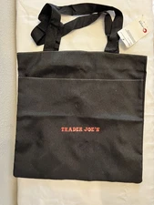 Trader Joe's Fabric Tote - Bag - Black