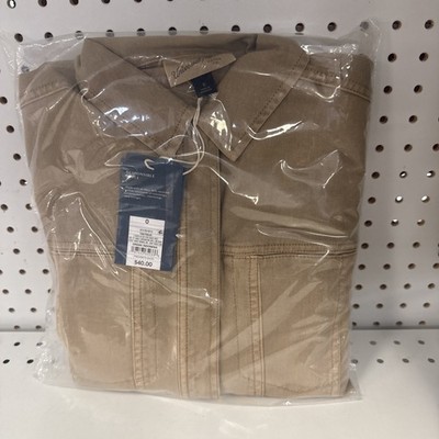 Universal Thread Women's Size 0 Button Front Tan Coveralls w/ Elastic Waist