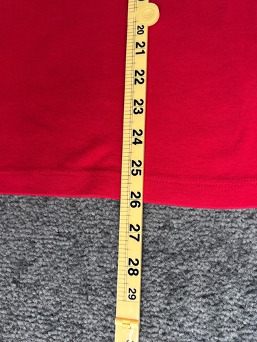 Polo Dkny uomo grande rossa cotone colletto manica corta pullover classico - Foto 7 di 7