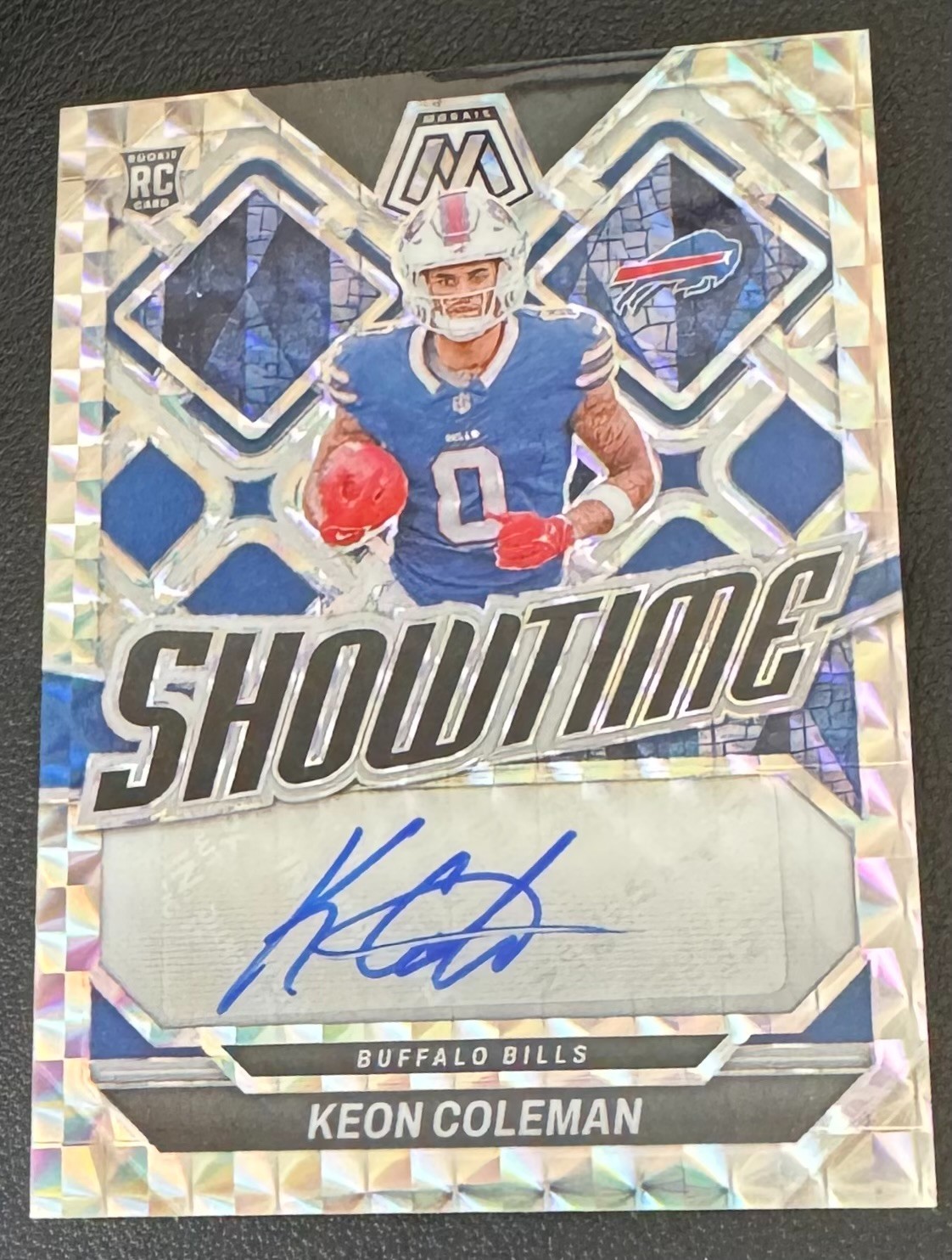 Keon Coleman 2024 Panini Mosaic - Showtime Signatures #SS-KCN (AU, RC) Bills