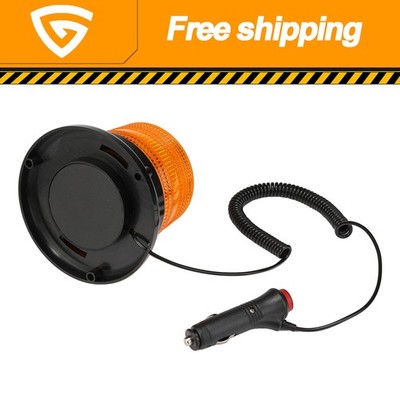 12V Magnetic LED Amber Strobe Beacon Light Emergency Hazard Flashing Warnlicht