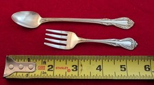 Oneida Wm A Rogers CHALICE-Harmony 1958 Silverplate Baby Spoon Fork Set